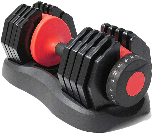 Strongology Home Fitness Single Adjustable Smart Dumbbell from 2.5kg up to 24kg Training Weights