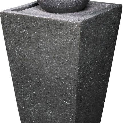 MDA Designs Osiris Sphere and Column Water Feature with LED Lighting