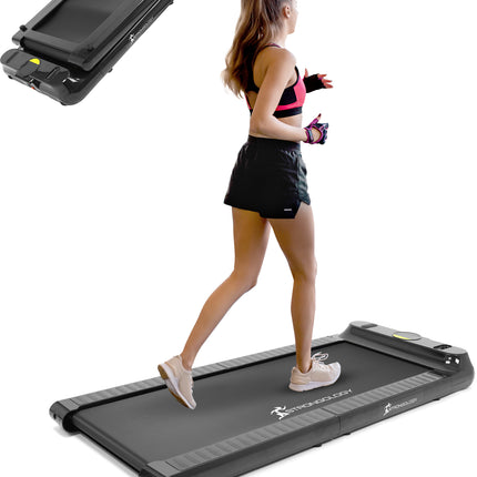 Strongology Home & Office Ultra Quiet Adjustable Speed COMPATTO FOLDABLE Treadmill with LED Display-Fully Assembled - Grade A