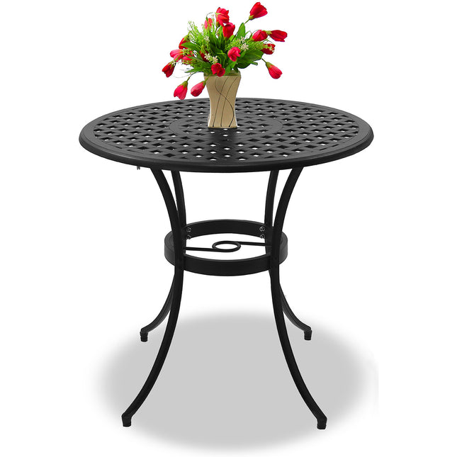 Centurion Supports PREGO Garden and Patio Black Cast Aluminium Bistro Table