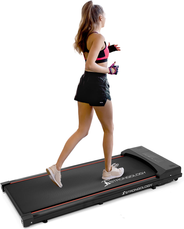 Strongology EVOLUTION Quiet 2.0HP Adjustable Speed 1-6km/h Slim LED Treadmill - Grade A