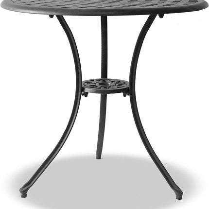 Centurion Supports OSHOWA Black Garden and Patio Cast Aluminium Bistro Table