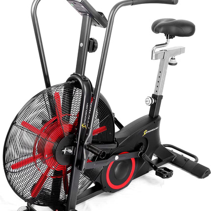 Strongology TITANIUM Assault Bike Heavy Duty Fitness Stationary Air Resistance Bike with LCD Display - Assembled - Grade A