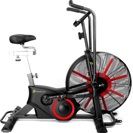 Strongology TITANIUM Assault Bike Heavy Duty Fitness Stationary Air Resistance Bike with LCD Display - Assembled - Grade A