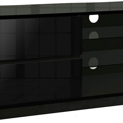 Centurion Supports Gallus Black Gloss Designer Stand up to 55" Flat Screen LED and LCD TV Cabinet - Grade A