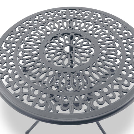 Centurion Supports POSITANO Garden and Patio Grey Cast Aluminium Bistro Table