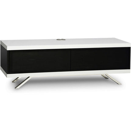 MDA Designs TUCANA 1200 HYBRID WHITE Beam Thru Remote-Friendly up to 60" Flat Screen TV Cabinet