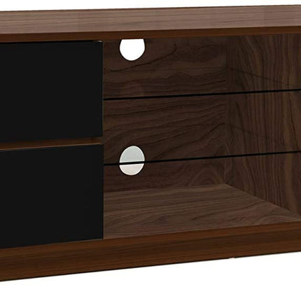 Centurion Supports AVITUS Walnut with 4-Black Drawers for 32"-65" LED/OLED/LCD TV Cabinet - FULLY ASSEMBLED