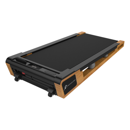 Strongology INCLINO 5° Incline Light Walnut Wood Finish Luxury Home and Office Quiet 2.0HP Adjustable Speed 1-6km/h Bluetooth  LED Display Treadmill - Fully Assembled