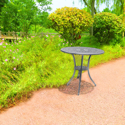 Centurion Supports POSITANO Garden and Patio Grey Cast Aluminium Bistro Table