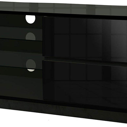 Centurion Supports Gallus Black Gloss Designer Stand up to 55" Flat Screen LED and LCD TV Cabinet - Grade A