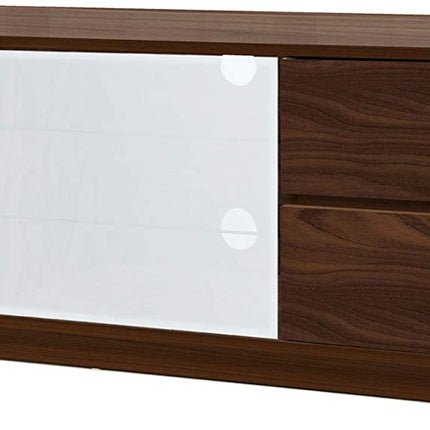 Centurion Supports AVITUS ULTRA Remote Friendly Beam-Thru Premium Walnut with 4-Walnut Drawers 32"-65" Flat Screen TV Cabinet