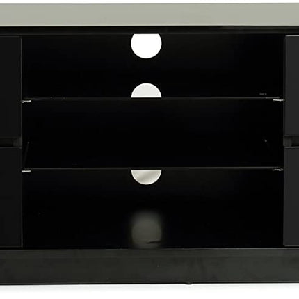 Centurion Supports AVITUS High Gloss Black with 4-Black Drawers for 32"-65" LED/OLED/LCD TV Cabinet - FULLY ASSEMBLED