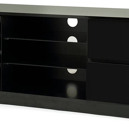 Centurion Supports AVITUS High Gloss Black with 4-Black Drawers for 32"-65" LED/OLED/LCD TV Cabinet - FULLY ASSEMBLED