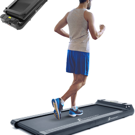 Strongology Home & Office Ultra Quiet Adjustable Speed COMPATTO Foldable Treadmill with LED Display-Fully Assembled