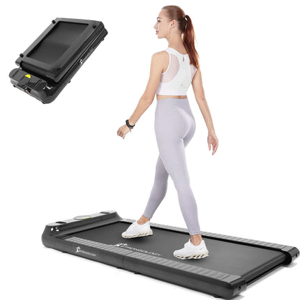 Strongology Home & Office Ultra Quiet Adjustable Speed COMPATTO Foldable Treadmill with LED Display-Fully Assembled