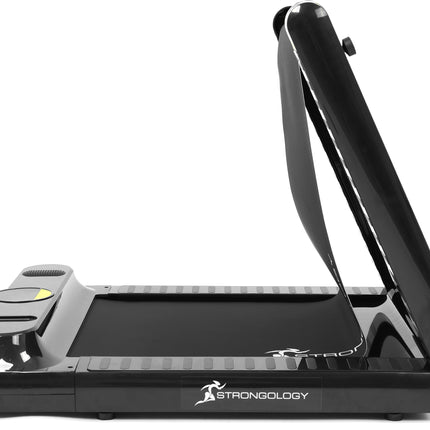 Strongology Home & Office Ultra Quiet Adjustable Speed COMPATTO Foldable Treadmill with LED Display-Fully Assembled