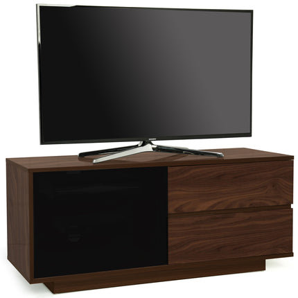 Centurion Supports GALLUS ULTRA Remote Friendly BeamThru Walnut with 2-Walnut Drawers 32"-55" Flat Screen Cabinet TV Stand