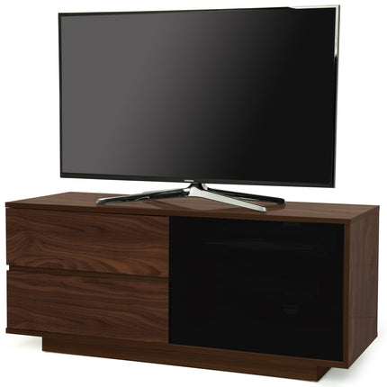 Centurion Supports GALLUS ULTRA Remote Friendly BeamThru Walnut with 2-Walnut Drawers 32"-55" Flat Screen Cabinet TV Stand