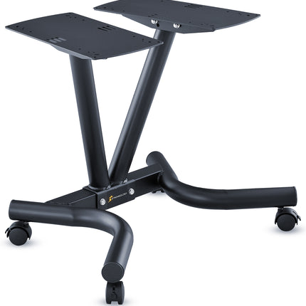 Strongology Tundra25 Adjustable Dumbbell Pair with Free Durable Steel Adjustable Tundra25 Dumbbell Floor Stand